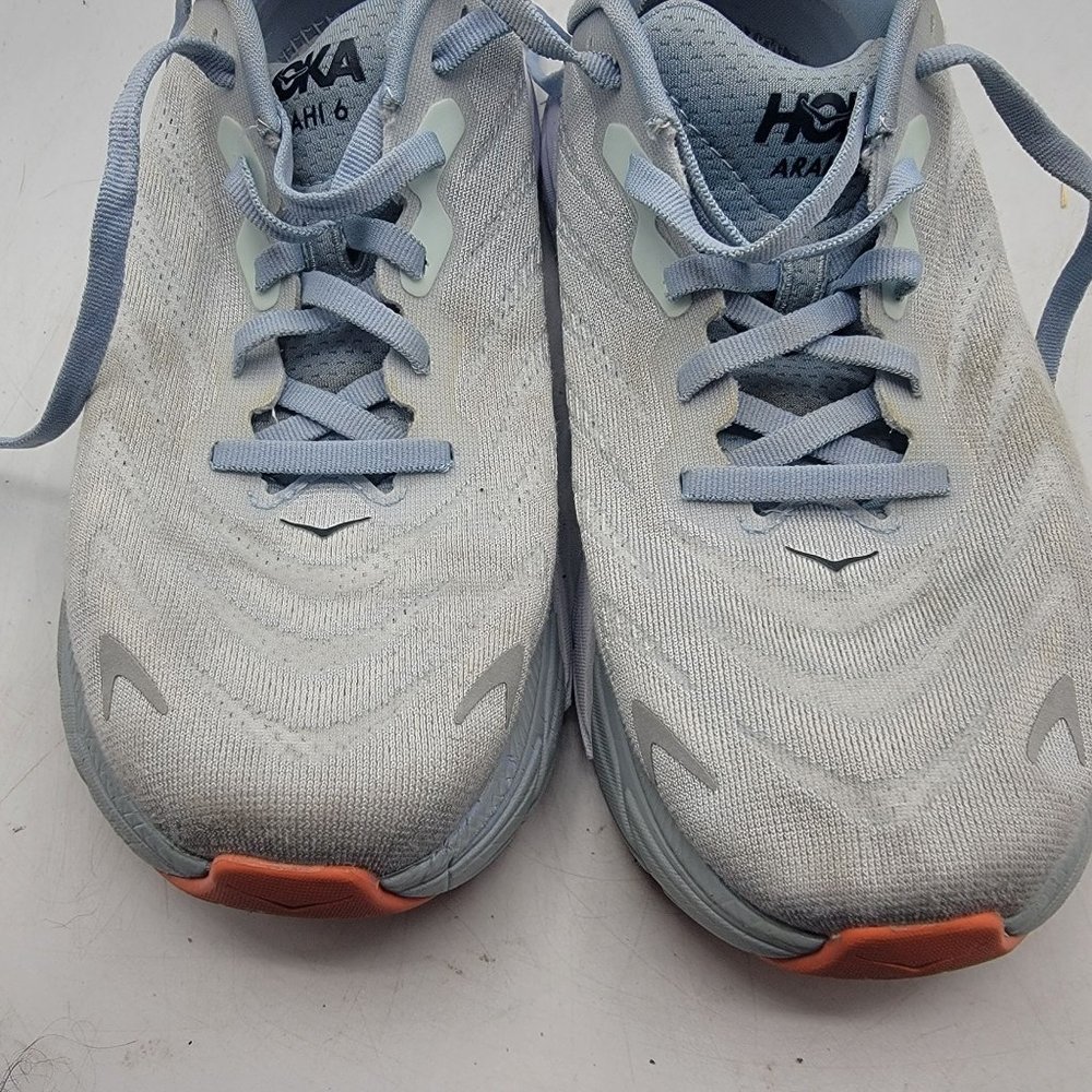 Hoka One One Arahi 6 Womens 7.5B Plein Air Blue Fog Shoes Athletic 1123195 PABF - Picture 12 of 13